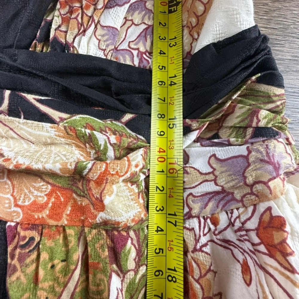 Anthropologie Katerina Button Front Floral Jacquard Dress Neutral Size M Boho - Picture 7 of 16